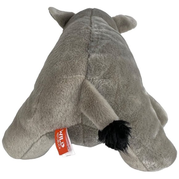 Wild Republic Rhinoceros Plush Rhino Gray Stuffed Animal Toy 15 Inch - Picture 5 of 8